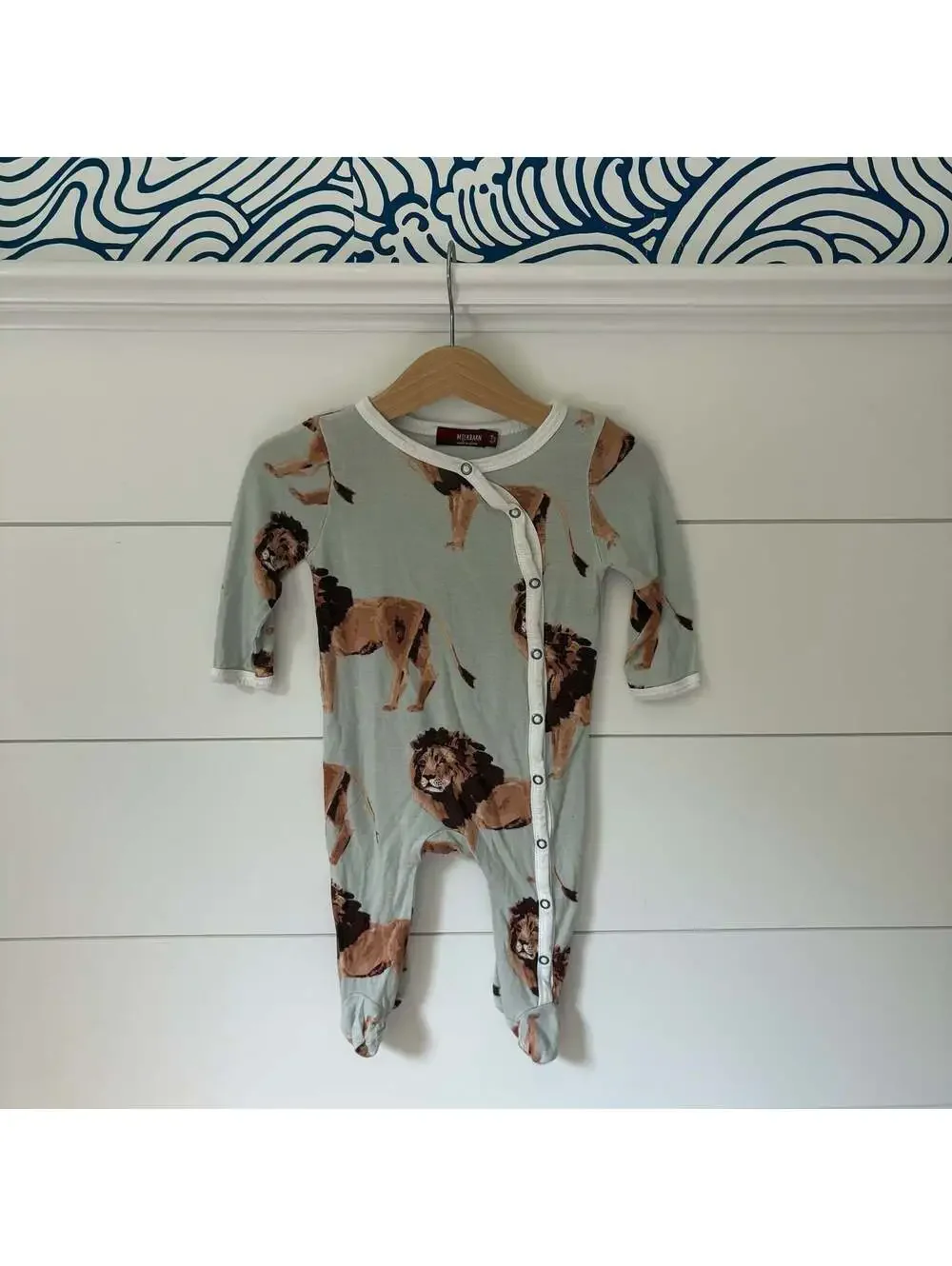 milkbarn bamboo lion pajamas